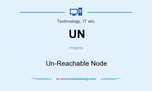 What does UN mean? It stands for Un-Reachable Node