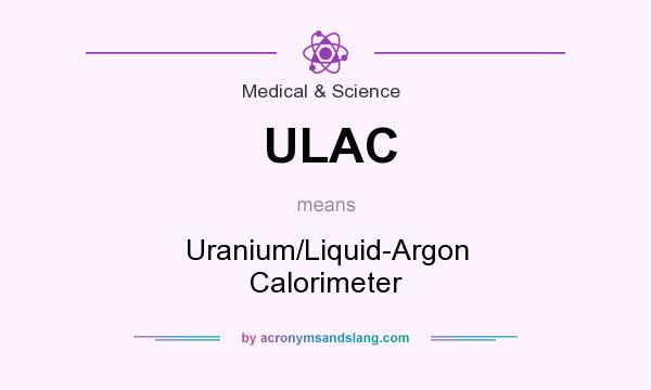 What does ULAC mean? It stands for Uranium/Liquid-Argon Calorimeter