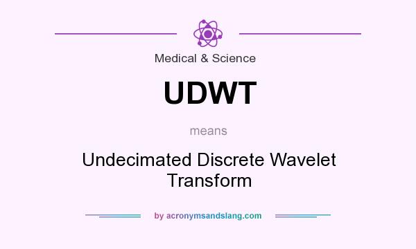 What does UDWT mean? It stands for Undecimated Discrete Wavelet Transform