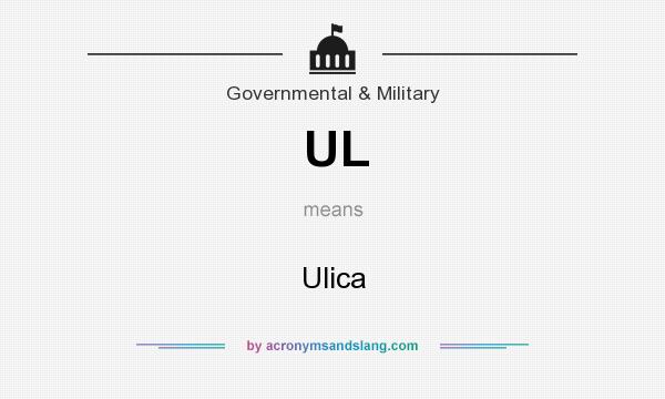 What does UL mean? It stands for Ulica