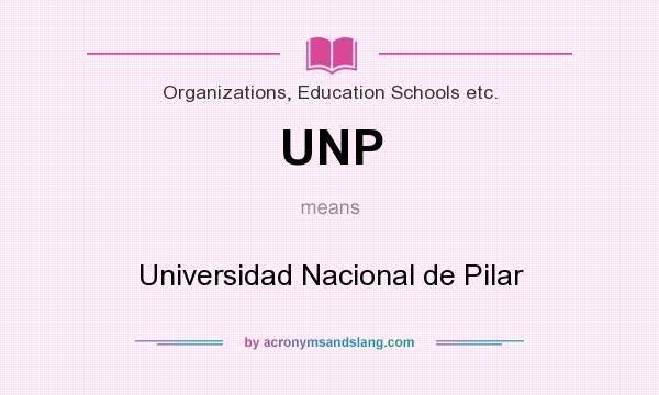 What does UNP mean? It stands for Universidad Nacional de Pilar