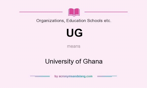 What does UG mean? It stands for University of Ghana