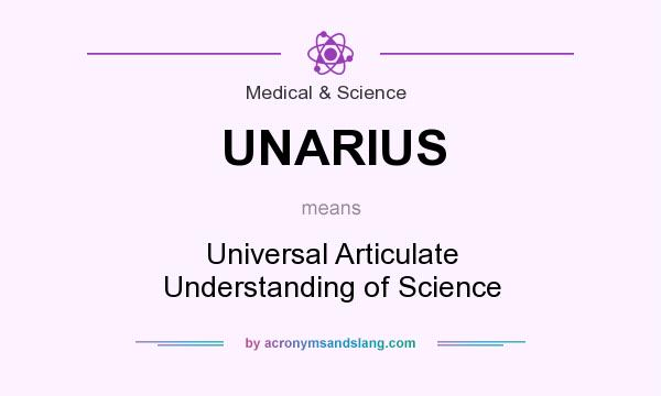What does UNARIUS mean? It stands for Universal Articulate Understanding of Science