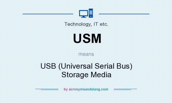 What does USM mean? It stands for USB (Universal Serial Bus) Storage Media