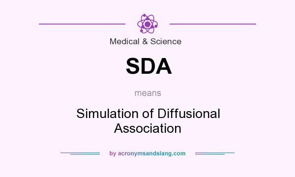 What does SDA mean? It stands for Simulation of Diffusional Association