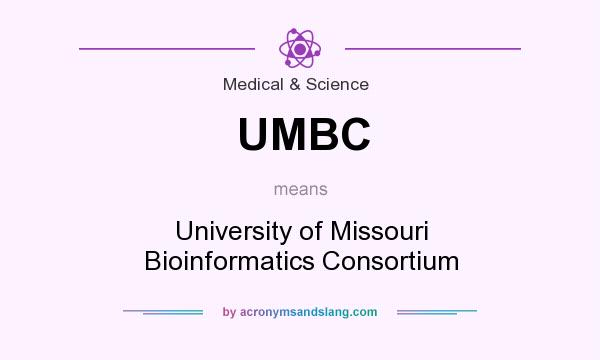 What does UMBC mean? It stands for University of Missouri Bioinformatics Consortium