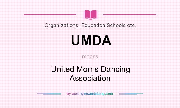 What does UMDA mean? It stands for United Morris Dancing Association