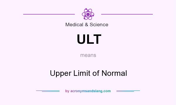 What does ULT mean? It stands for Upper Limit of Normal
