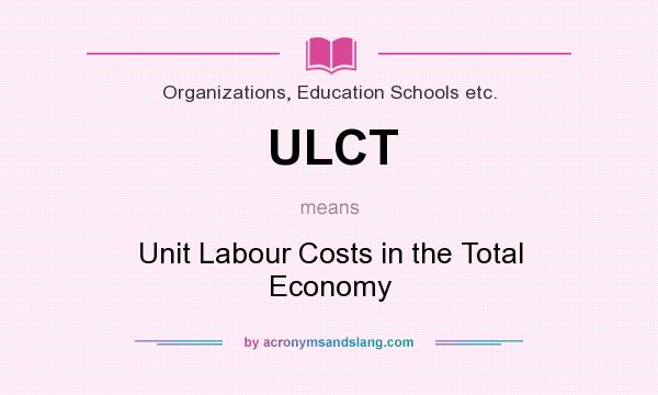 What does ULCT mean? It stands for Unit Labour Costs in the Total Economy
