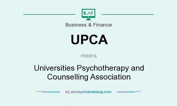 What does UPCA mean? It stands for Universities Psychotherapy and Counselling Association
