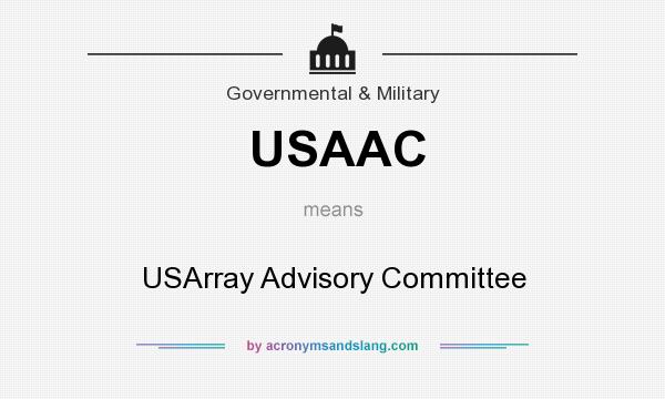 What does USAAC mean? It stands for USArray Advisory Committee
