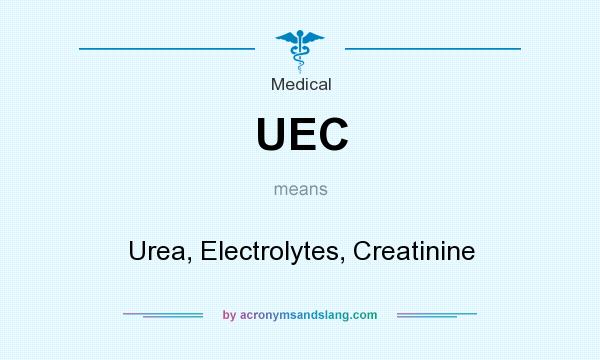What does UEC mean? It stands for Urea, Electrolytes, Creatinine