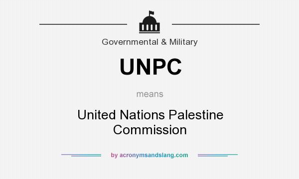 What does UNPC mean? It stands for United Nations Palestine Commission