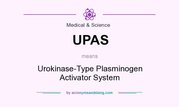 What does UPAS mean? It stands for Urokinase-Type Plasminogen Activator System