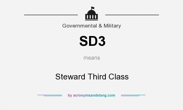 What does SD3 mean? It stands for Steward Third Class