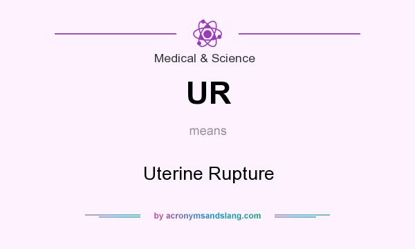 What does UR mean? It stands for Uterine Rupture