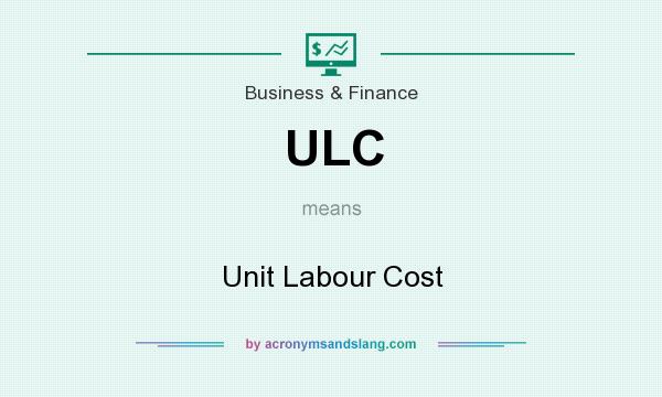 What does ULC mean? It stands for Unit Labour Cost