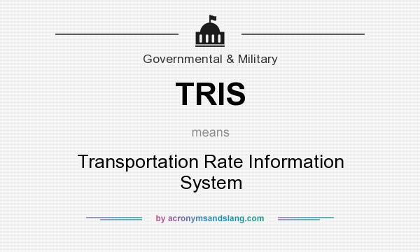 What does TRIS mean? It stands for Transportation Rate Information System