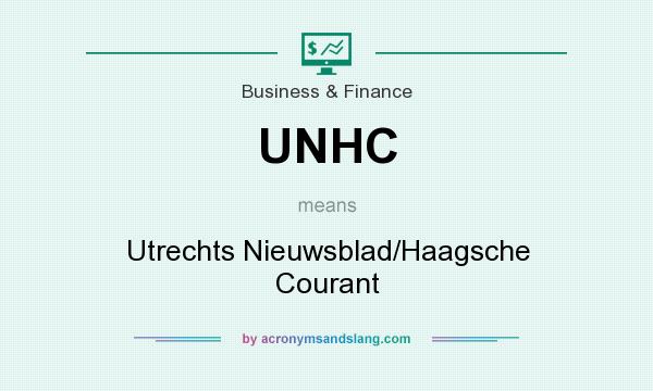 What does UNHC mean? It stands for Utrechts Nieuwsblad/Haagsche Courant
