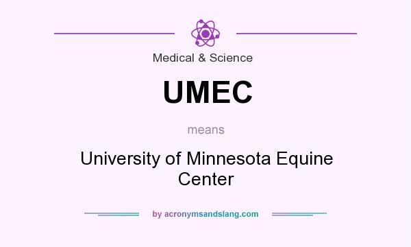 What does UMEC mean? It stands for University of Minnesota Equine Center