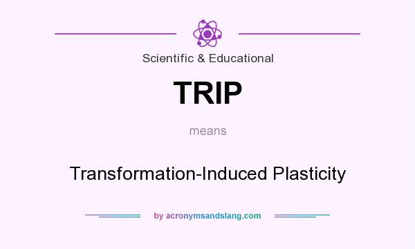 What does TRIP mean? It stands for Transformation-Induced Plasticity