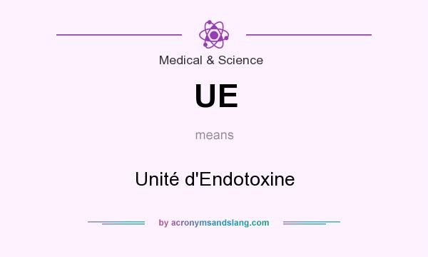 What does UE mean? It stands for Unité d`Endotoxine