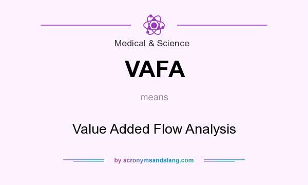 What does VAFA mean? It stands for Value Added Flow Analysis