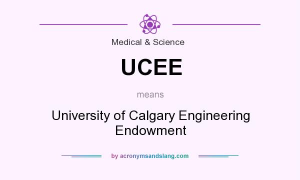 What does UCEE mean? It stands for University of Calgary Engineering Endowment