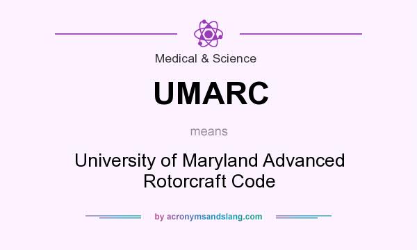 What does UMARC mean? It stands for University of Maryland Advanced Rotorcraft Code