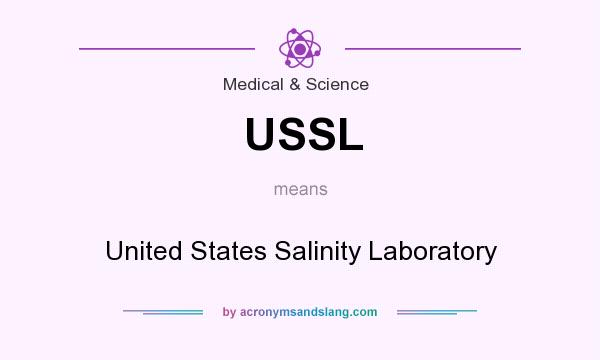 What does USSL mean? It stands for United States Salinity Laboratory