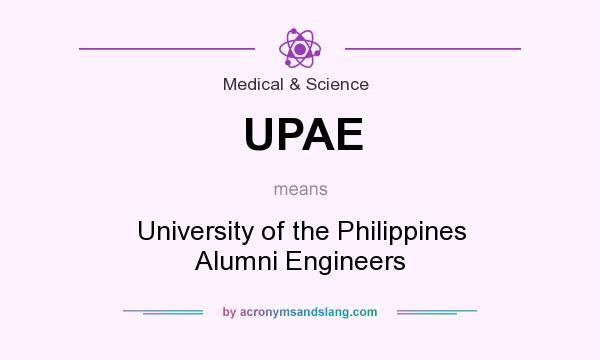 What does UPAE mean? It stands for University of the Philippines Alumni Engineers