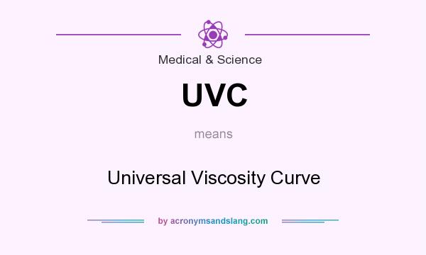What does UVC mean? It stands for Universal Viscosity Curve