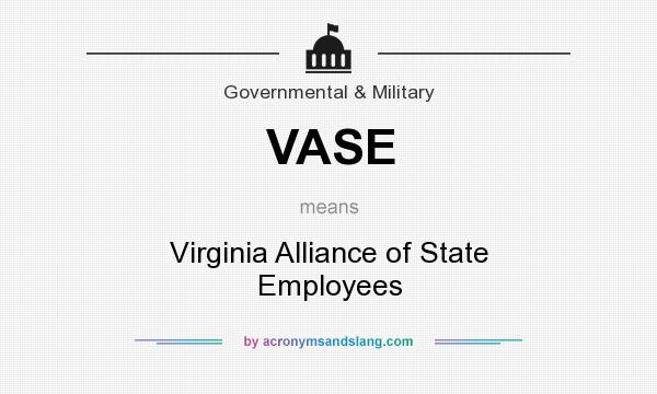 What does VASE mean? It stands for Virginia Alliance of State Employees