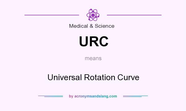 What does URC mean? It stands for Universal Rotation Curve