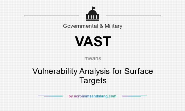 What does VAST mean? It stands for Vulnerability Analysis for Surface Targets