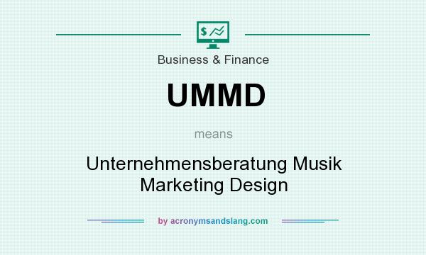 What does UMMD mean? It stands for Unternehmensberatung Musik Marketing Design