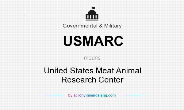 What does USMARC mean? It stands for United States Meat Animal Research Center