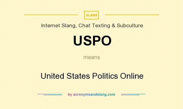 What does USPO mean? It stands for United States Politics Online