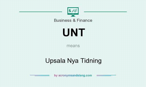 What does UNT mean? It stands for Upsala Nya Tidning