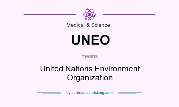 What does UNEO mean? It stands for United Nations Environment Organization