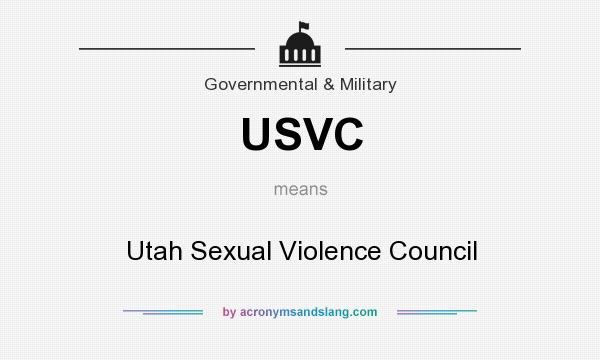 What does USVC mean? It stands for Utah Sexual Violence Council