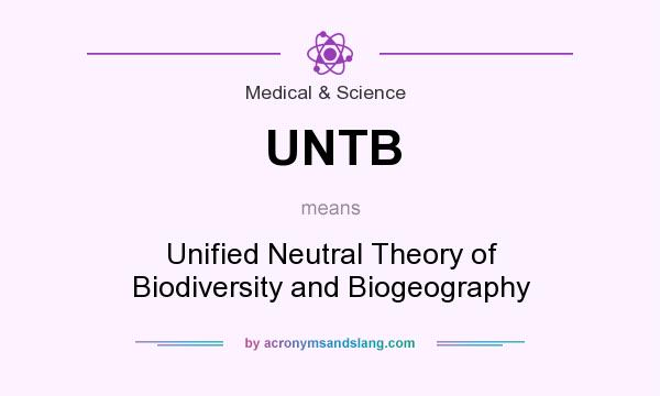 What does UNTB mean? It stands for Unified Neutral Theory of Biodiversity and Biogeography