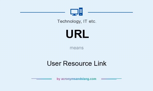 What does URL mean? It stands for User Resource Link