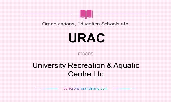 What does URAC mean? It stands for University Recreation & Aquatic Centre Ltd