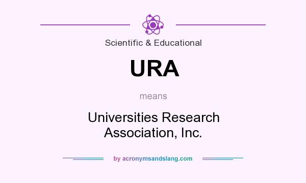 What does URA mean? It stands for Universities Research Association, Inc.