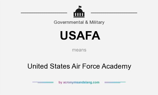 What does USAFA mean? It stands for United States Air Force Academy