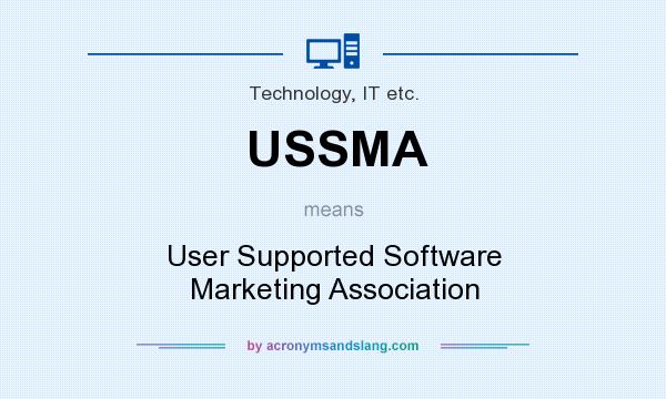 What does USSMA mean? It stands for User Supported Software Marketing Association