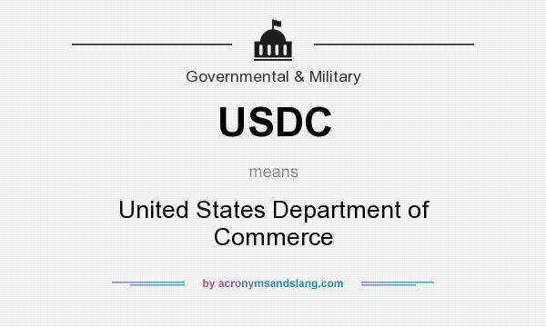 What does USDC mean? It stands for United States Department of Commerce