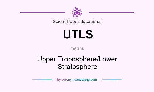 What does UTLS mean? It stands for Upper Troposphere/Lower Stratosphere
