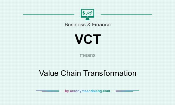 What does VCT mean? It stands for Value Chain Transformation